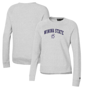 Women's Under Armour Gray Winona State Warriors All Day Pullover Sweatshirt