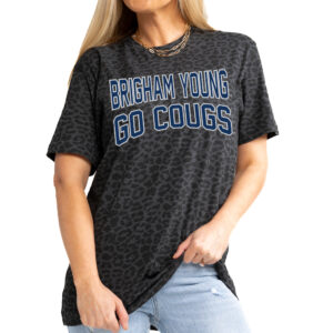 Women's Gameday Couture Leopard BYU Cougars Fan Favorite Leopard T-Shirt