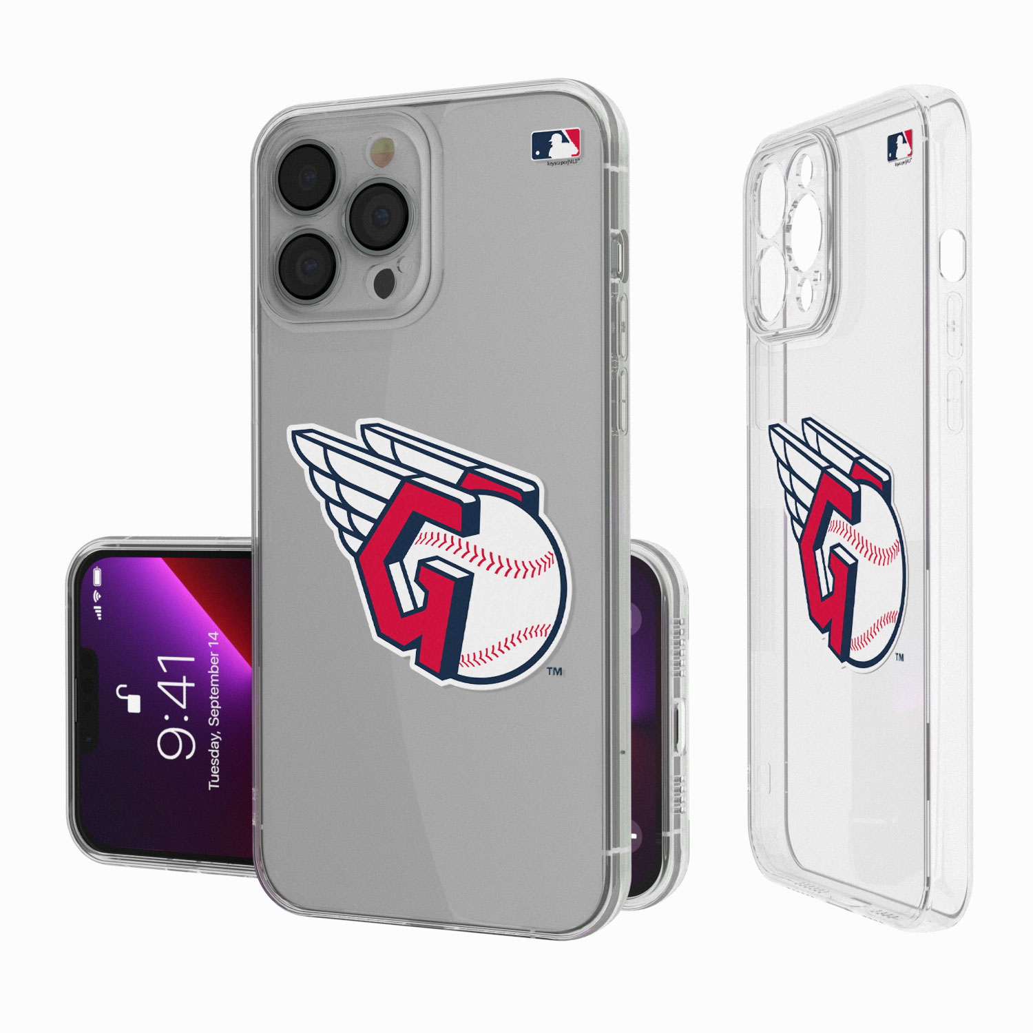 Cleveland Guardians iPhone Insignia Clear Case