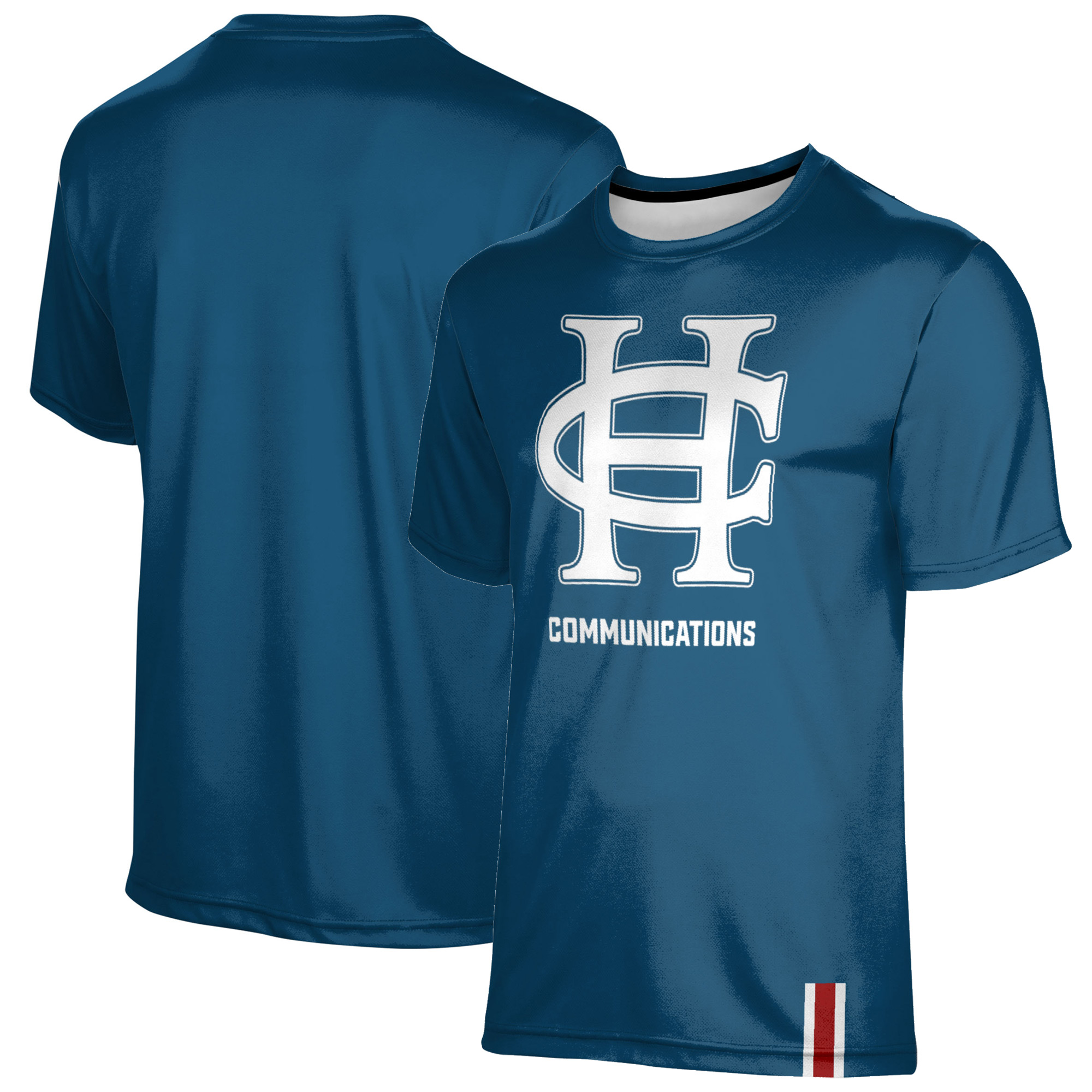 Men's ProSphere Blue Hanover Panthers Communications Logo Stripe T-Shirt - Image 5