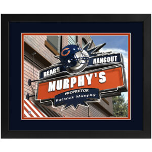 Imperial Chicago Bears 14" x 18" Custom Print Hangout Sign