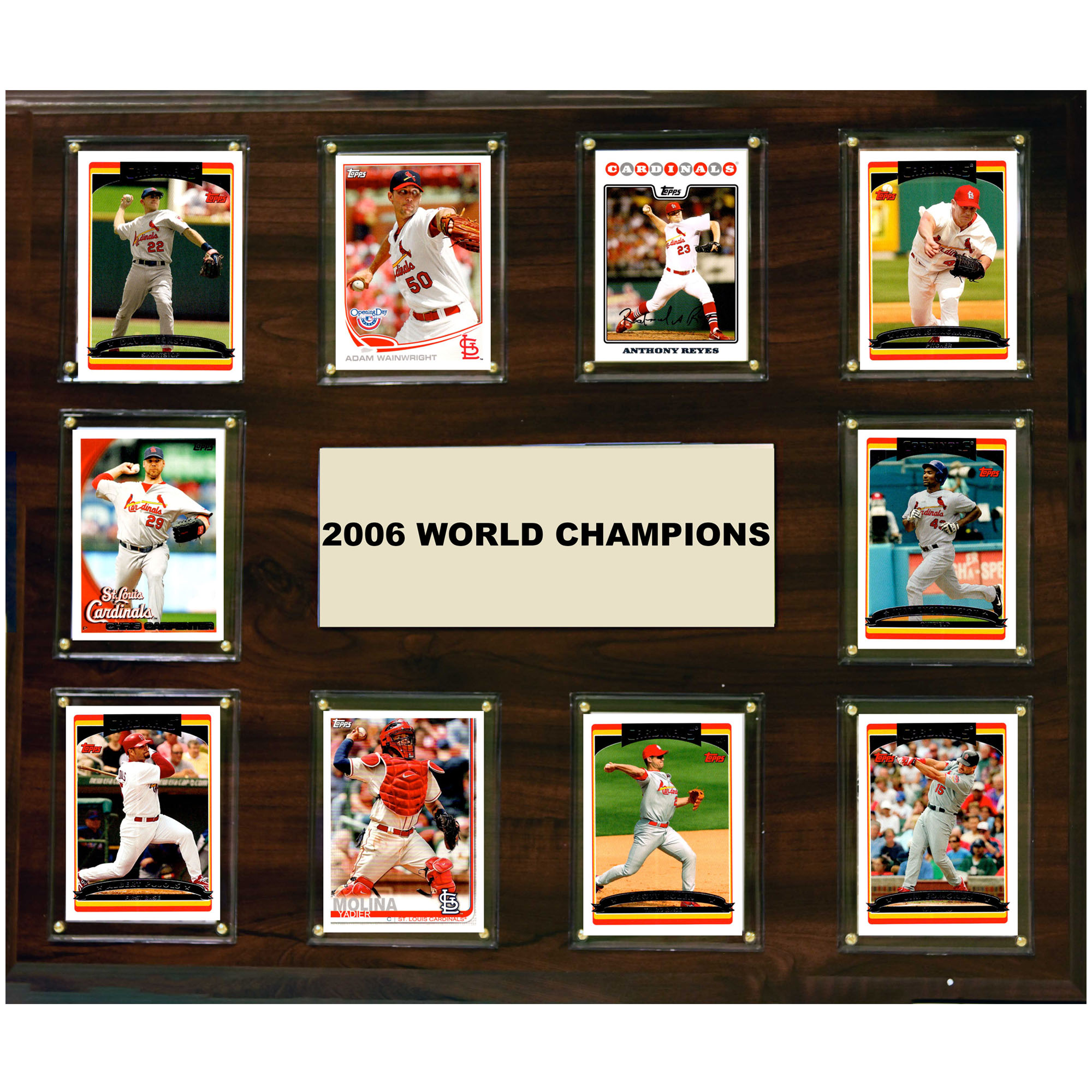 St. Louis Cardinals 2006 World Champions 15'' x 18'' Plaque