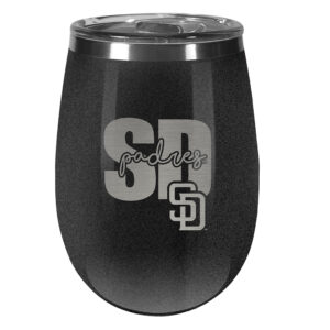 San Diego Padres 10oz. Onyx Wine Tumbler