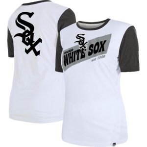 Women's New Era White Chicago White Sox Colorblock T-Shirt