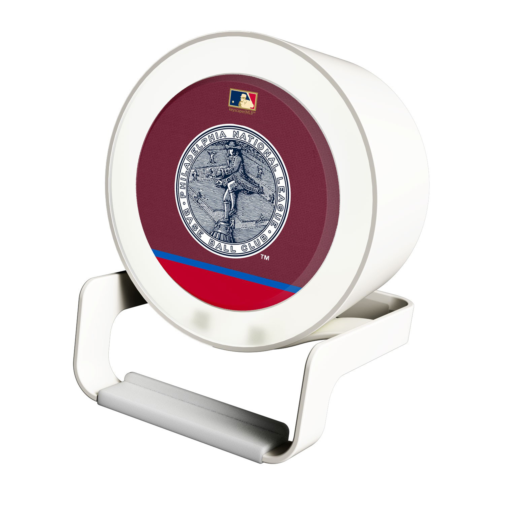 Philadelphia Phillies Cooperstown Logo Night Light Charger with Bluetooth Speaker