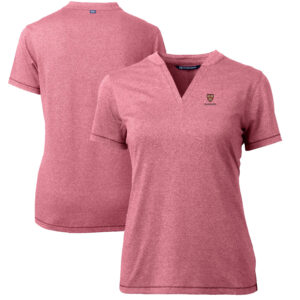Women's Cutter & Buck Crimson Harvard Crimson Forge Blade V-Neck Top