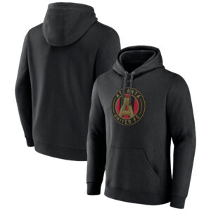 Men's Black Atlanta United FC Official Logo Pullover Hoodie