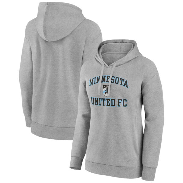 Women's Gray Minnesota United FC Heart and Soul Pullover Hoodie