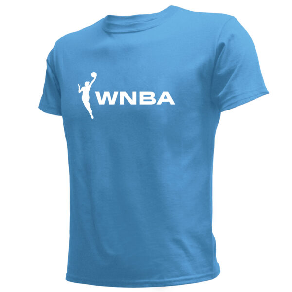 Men's Stitches Light Blue WNBA Gear T-Shirt - Image 6