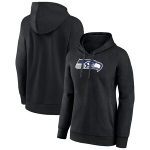 Women's Black Seattle Seahawks Primary Logo Pullover Hoodie
