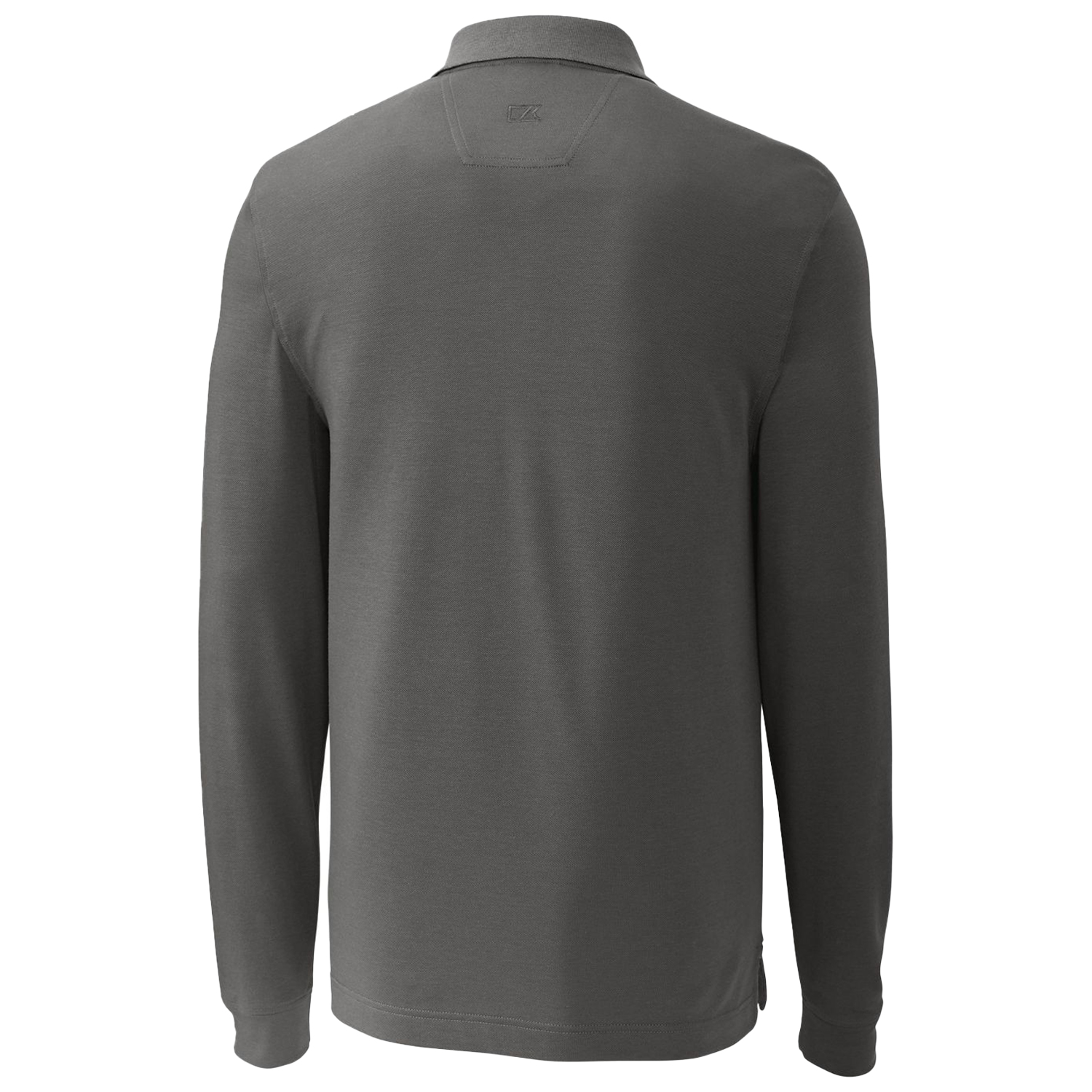 Men's Cutter & Buck Steel Portland State Vikings Advantage Tri-Blend Pique Long Sleeve Polo - Image 7