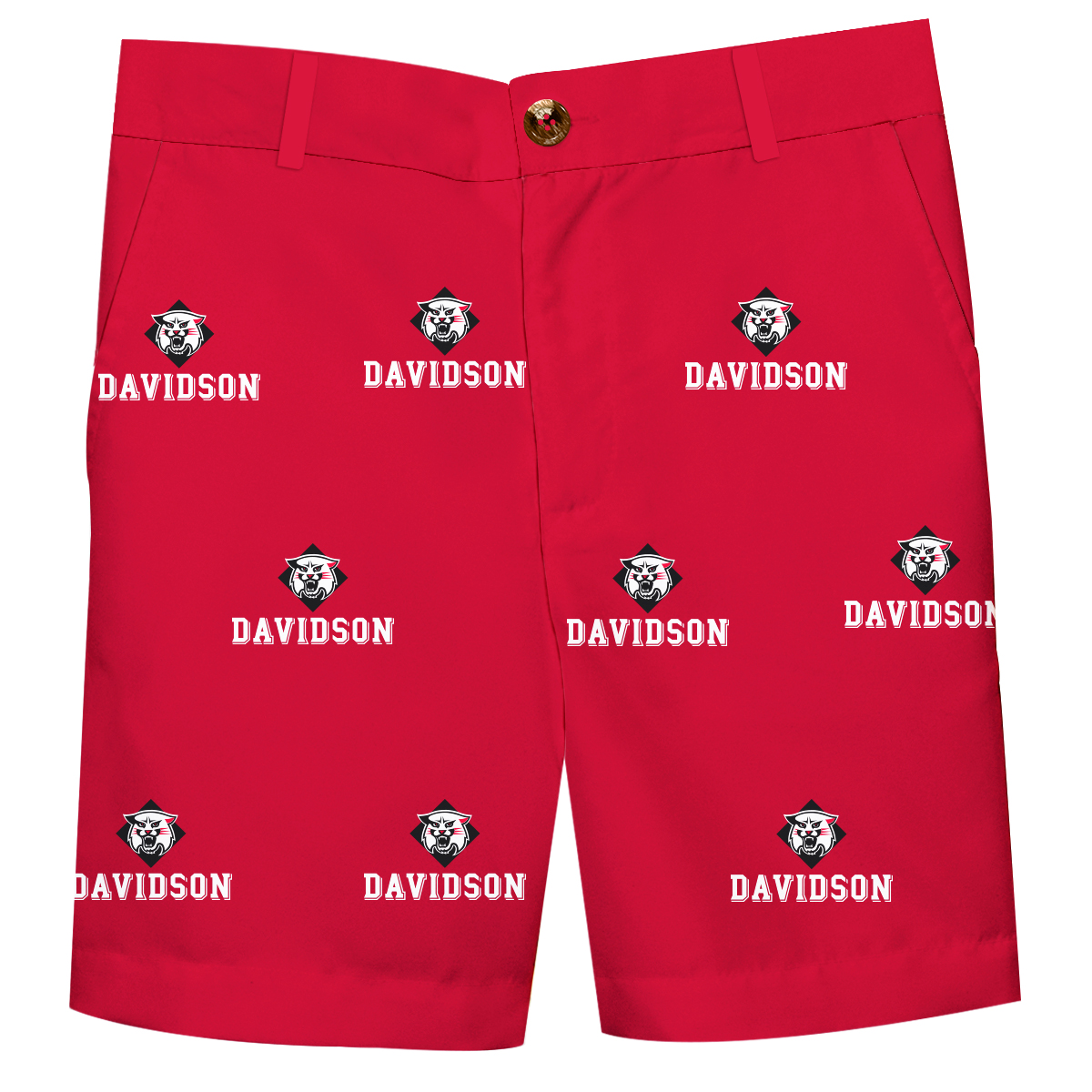 Toddler Red Davidson Wildcats Structured Shorts