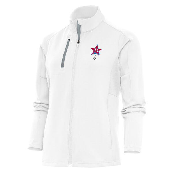 Women's Antigua White Detroit Stars Generation Full-Zip Jacket