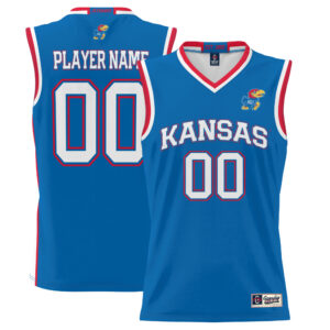 Men's GameDay Greats  Royal Kansas Jayhawks  Lightweight NIL Pick-A-Player Basketball Jersey