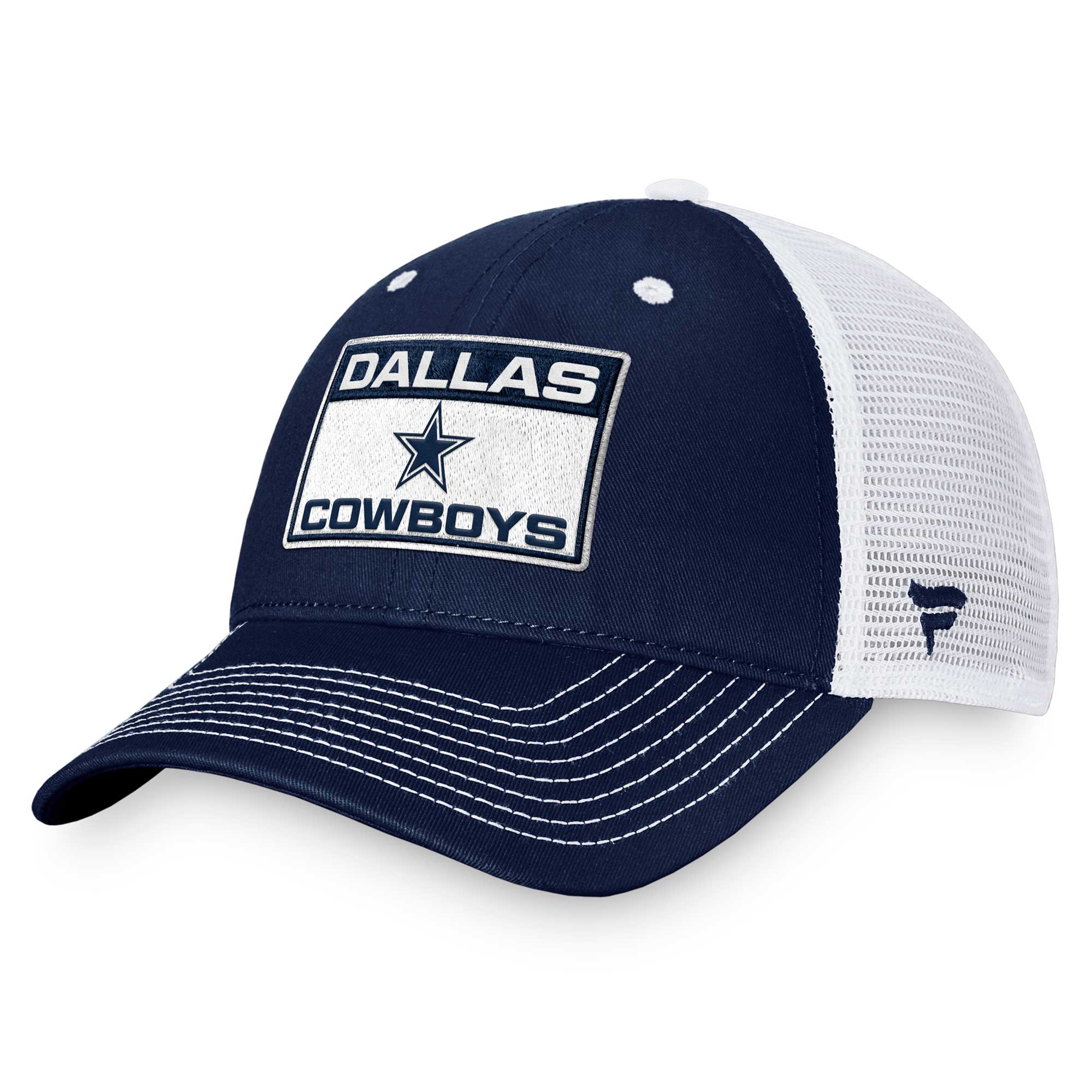 Men's Fanatics Navy/White Dallas Cowboys Fundamental Trucker Adjustable Hat