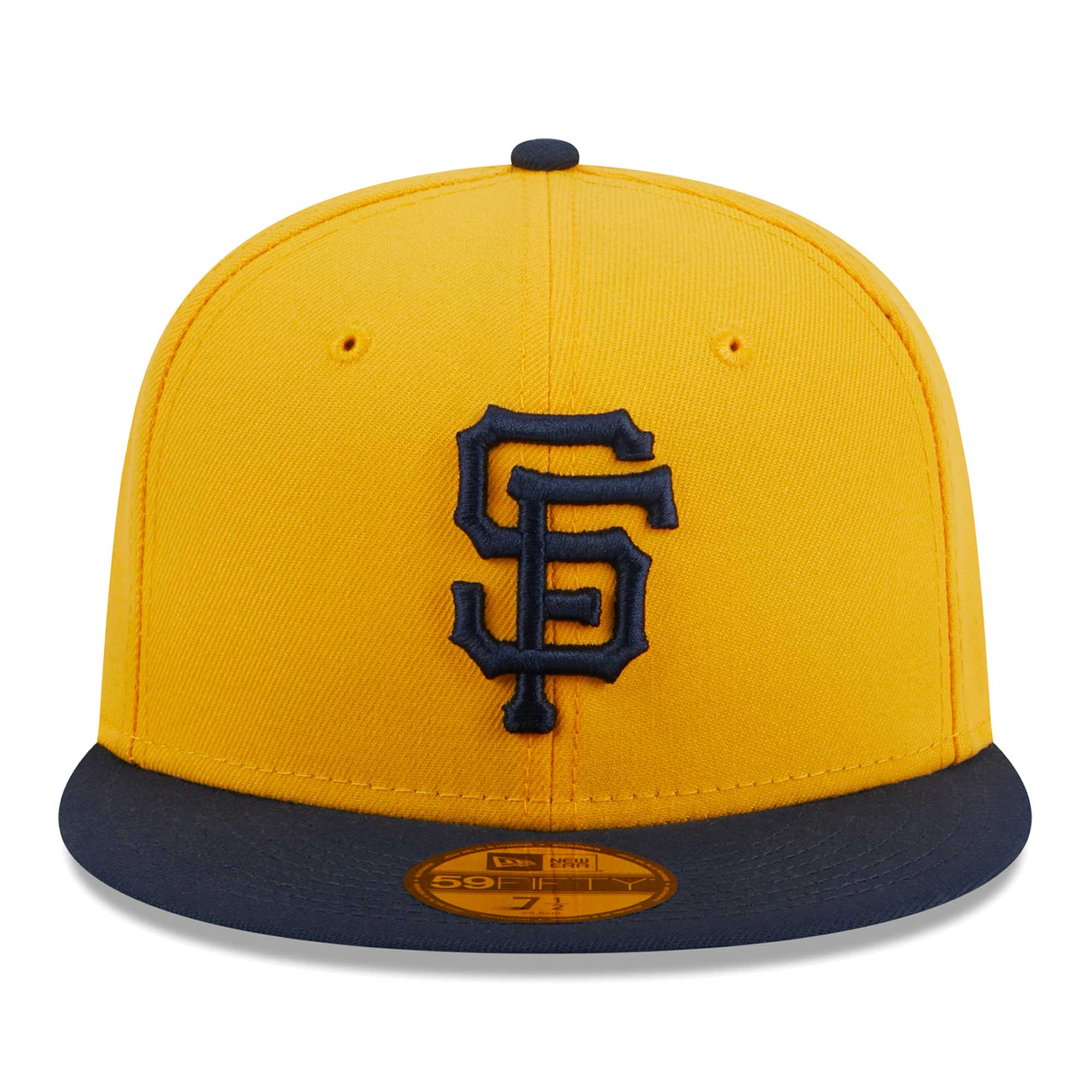 Men's New Era Gold San Francisco Giants Two-Tone Color Pack 59FIFTY Fitted Hat - Image 6