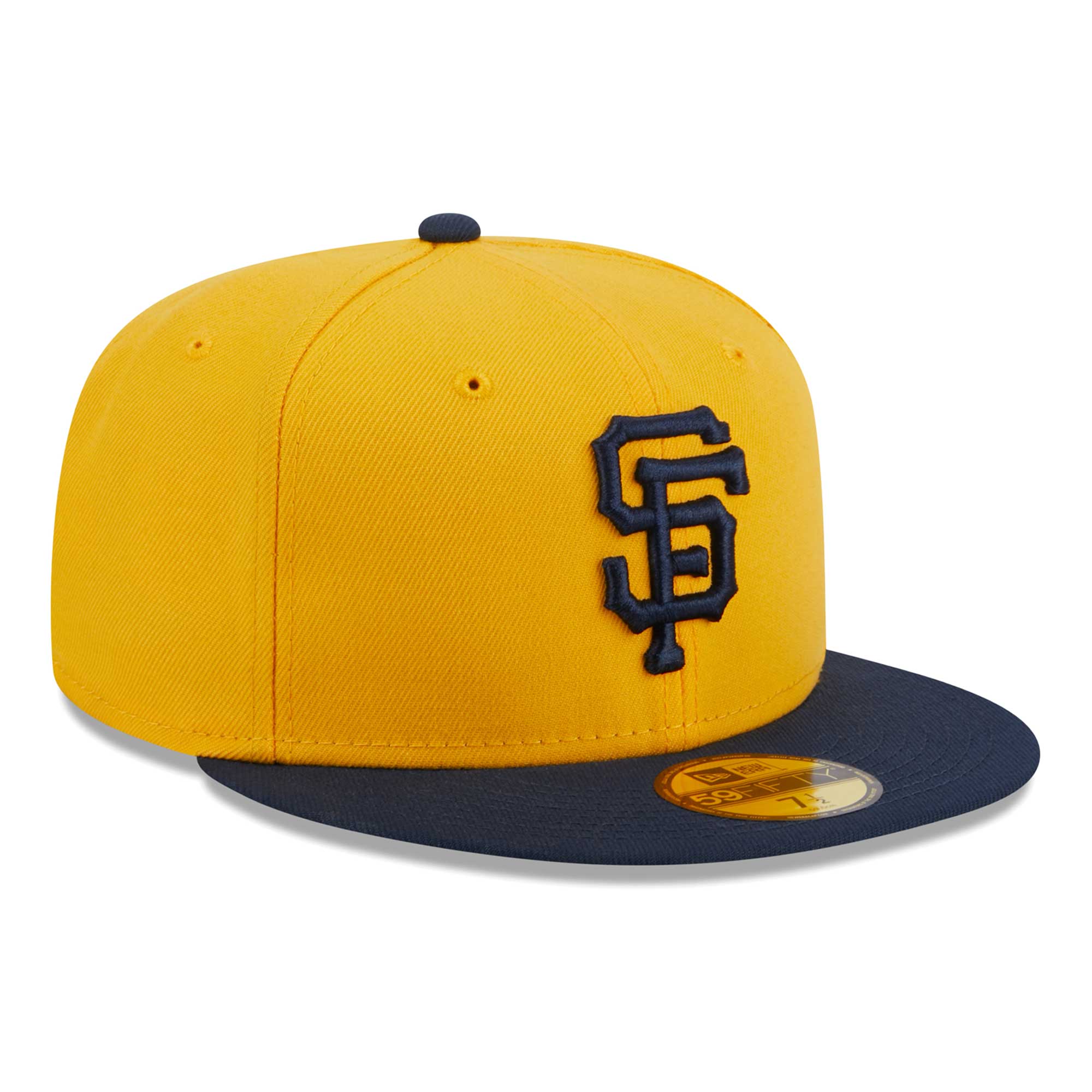 Men's New Era Gold San Francisco Giants Two-Tone Color Pack 59FIFTY Fitted Hat - Image 7