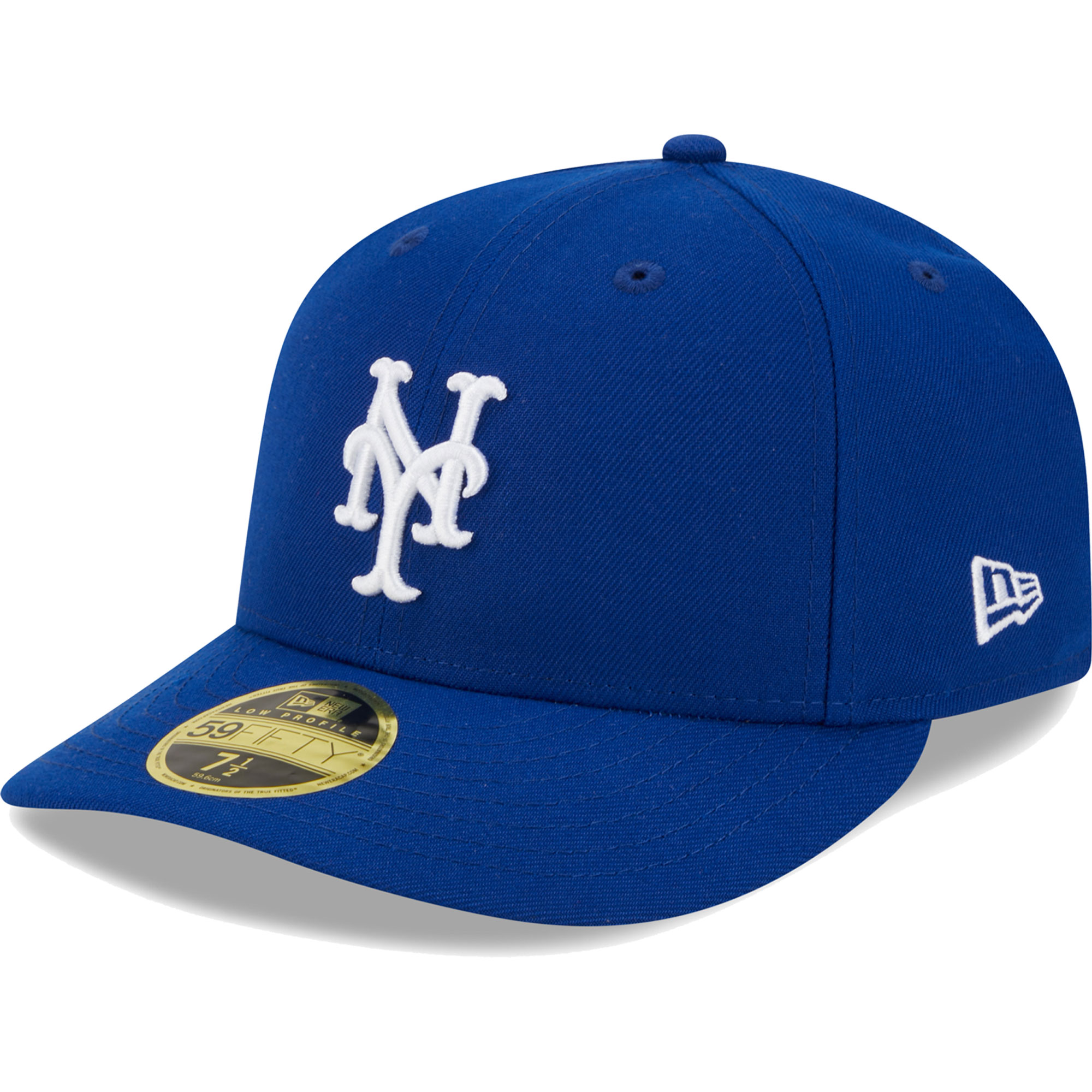 Men's New Era Royal New York Mets White Logo Low Profile 59FIFTY Fitted Hat