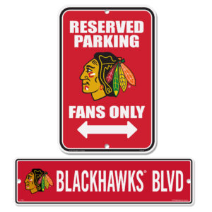 Chicago Blackhawks Parking & Street Sign Set