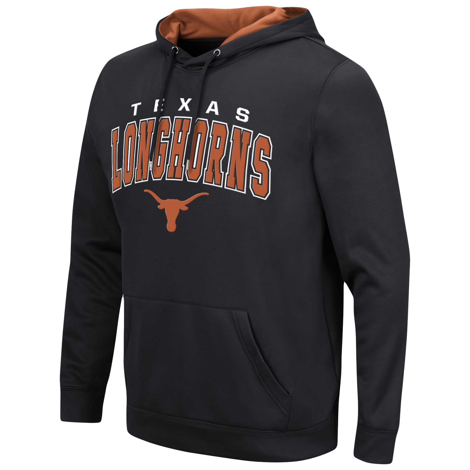 Men's Colosseum Black Texas Longhorns Resistance Pullover Hoodie - Image 3