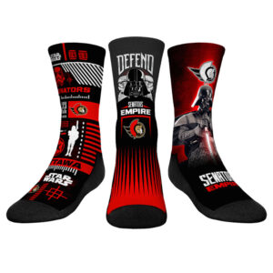 Youth Rock Em Socks Darth Vader & Stormtrooper Ottawa Senators Star Wars Three-Pack Crew Socks Set