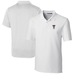 Men's Cutter & Buck  White Texas Tech Red Raiders Alumni Logo Forge Stretch DryTec Polo