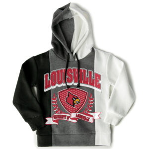 Girls Youth Gameday Couture  Black Louisville Cardinals Hall Of Fame Color Block Pullover Hoodie