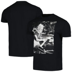 Unisex Black Lady Gaga Joanne Piano Photo T-Shirt