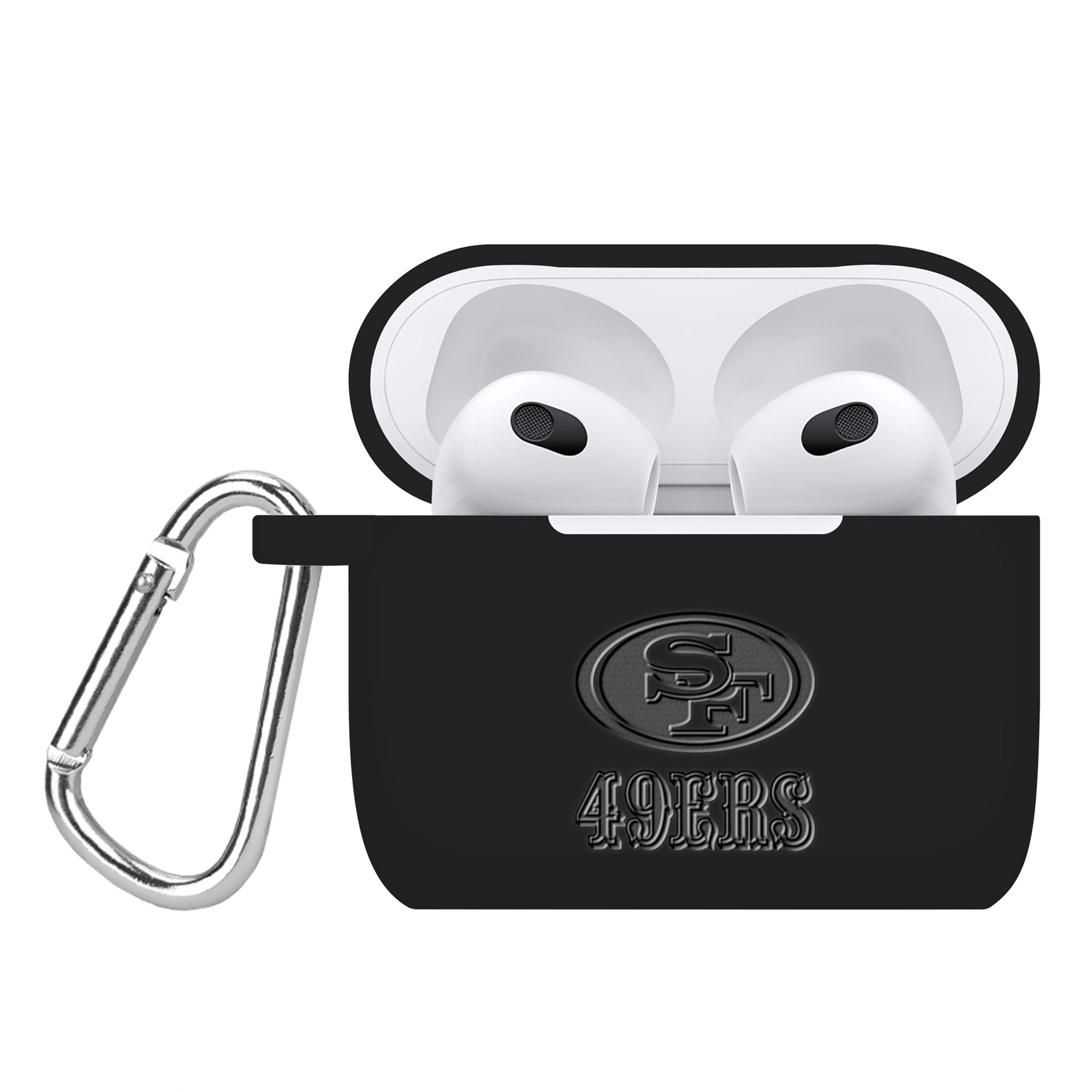 San Francisco 49ers Debossed Silicone AirPods Gen Three Case Cover