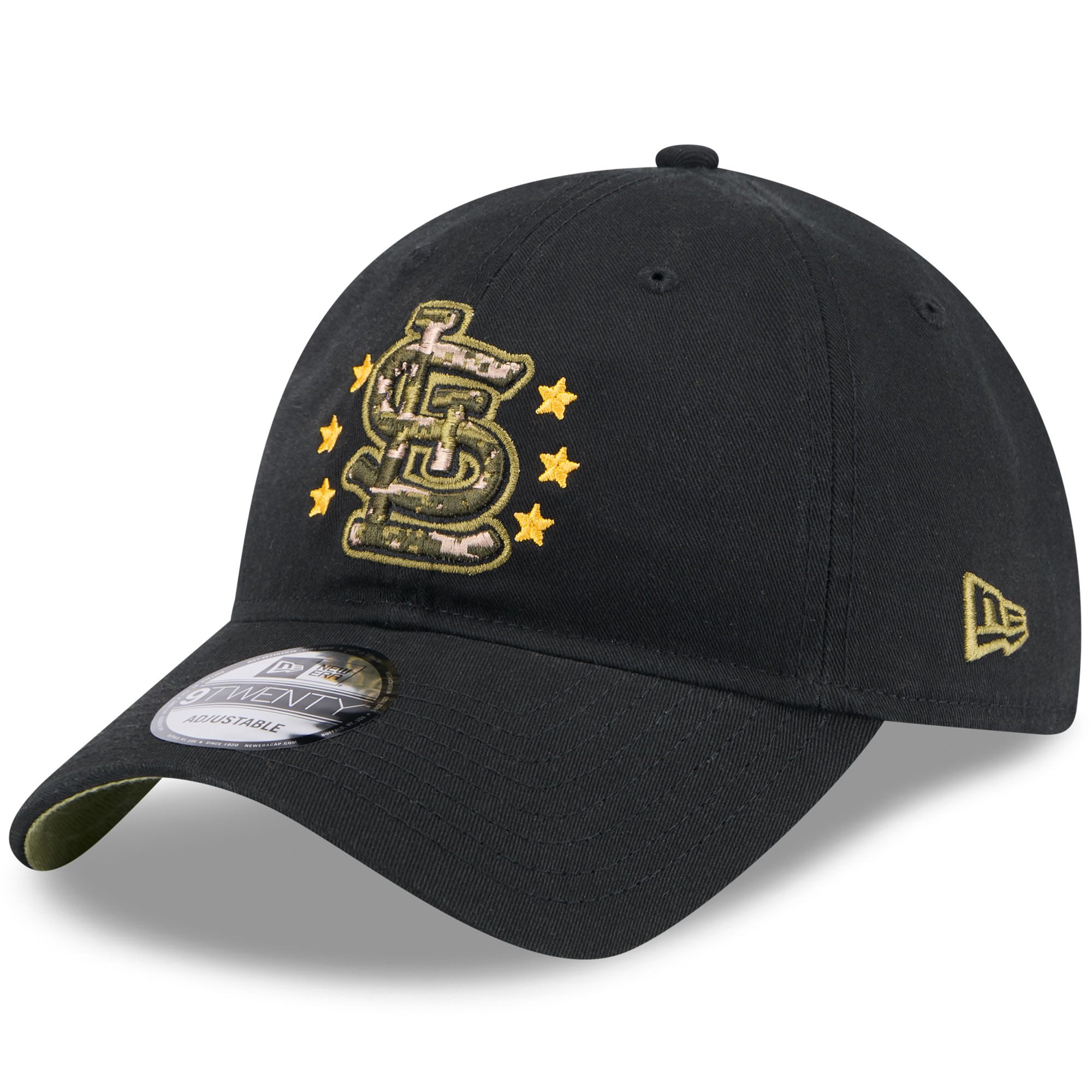 Men's New Era Black St. Louis Cardinals 2024 Armed Forces Day 9TWENTY Adjustable Hat - Image 4