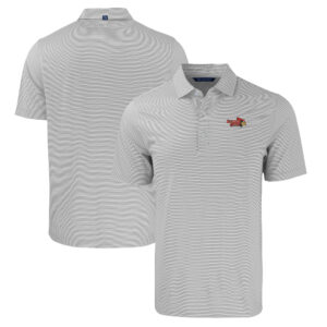 Men's Cutter & Buck  Gray/White Illinois State Redbirds Big & Tall Forge Eco Double Stripe Stretch Recycled Polo