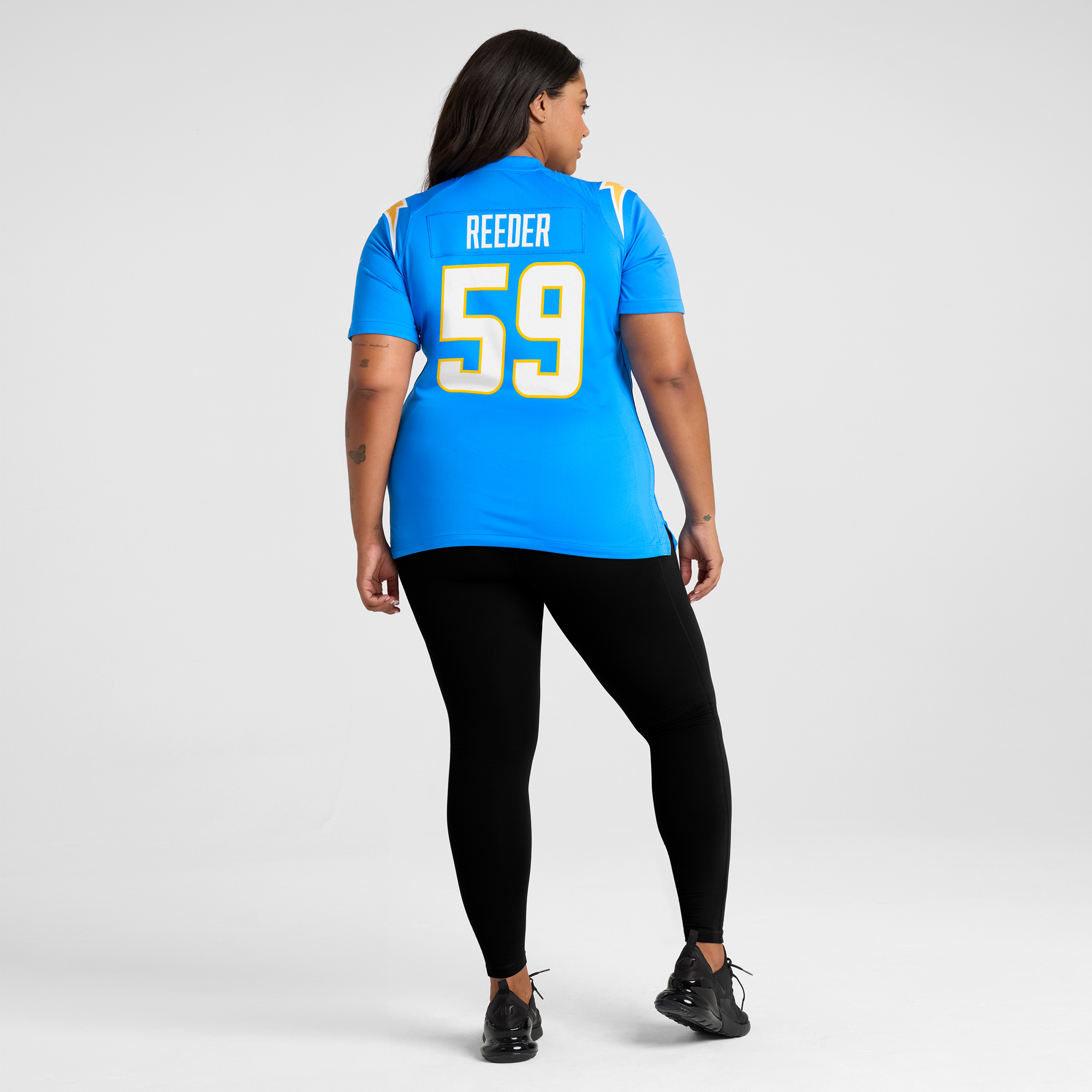 Women's Nike Troy Reeder Powder Blue Los Angeles Chargers Team Game Jersey - Image 17