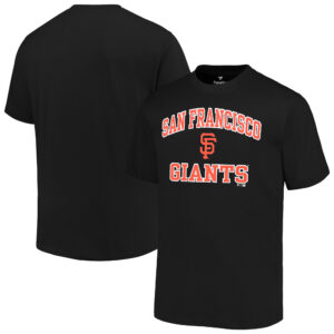 Men's Profile Black San Francisco Giants Big & Tall Heart & Soul T-Shirt