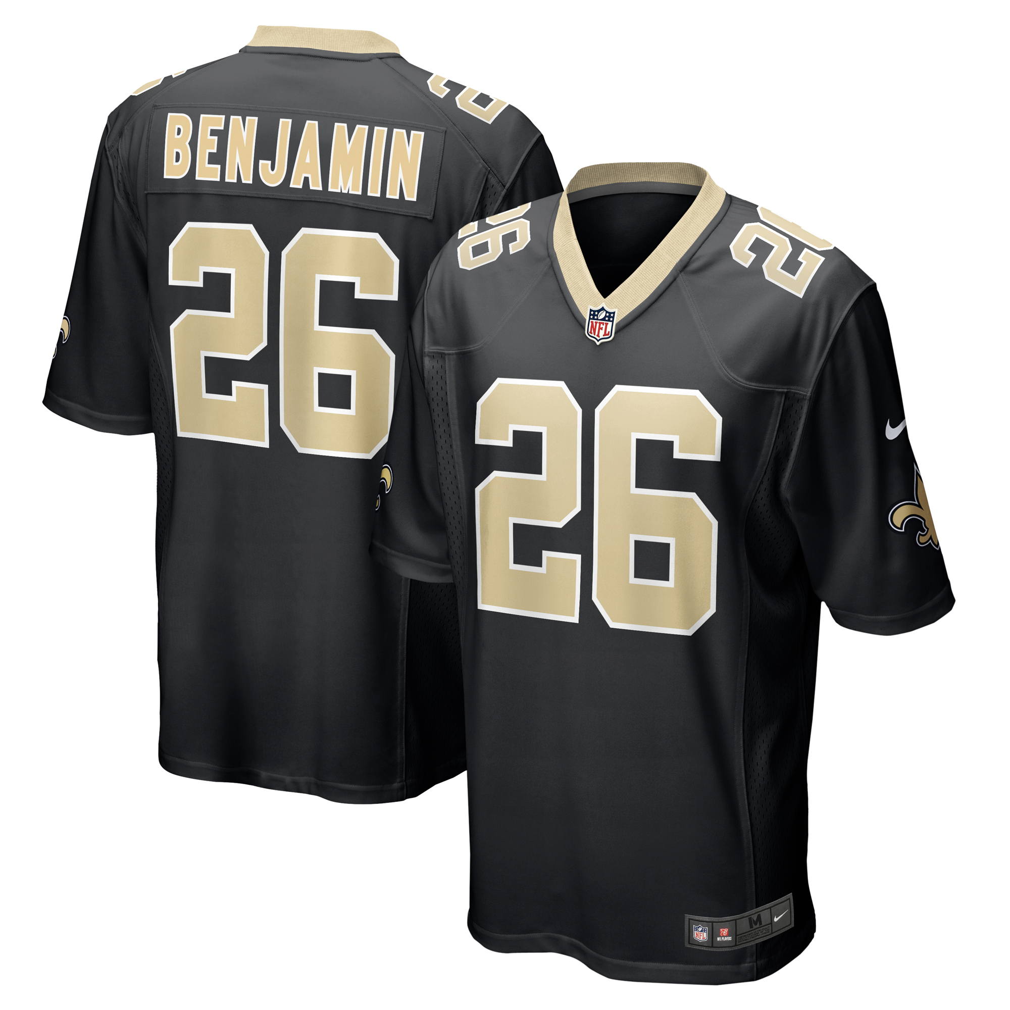 Men's Nike Eno Benjamin Black New Orleans Saints Team Game Jersey