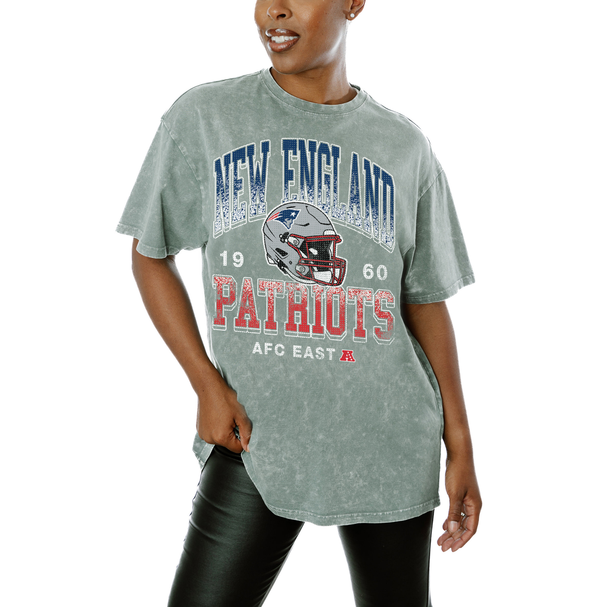 Women's Gameday Couture Gray New England Patriots Nothing But The Best T-Shirt