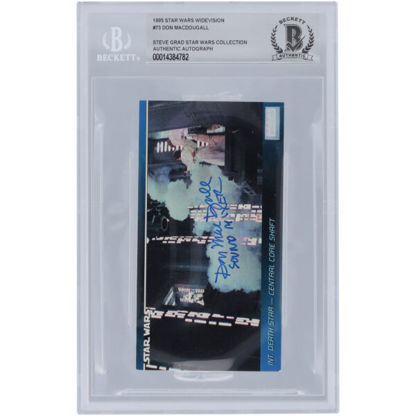 Don MacDougall Star Wars Autographed 1995 Topps The Empire Strikes Back Widevision #73 BGS Authenticated Card with "Sound Mixer" Inscription