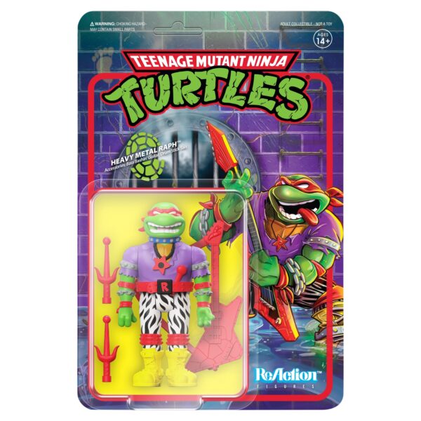 Super7 Heavy Metal Raph Teenage Mutant Ninja Turtles ReAction Figure - Wave 6 - Image 5
