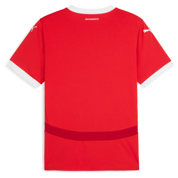 Men's Puma  Red Austria National Team 2024 Home Replica Jersey - Image 7