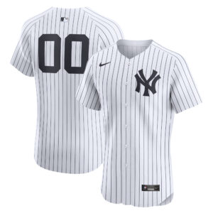 Men's Nike White New York Yankees Home Elite Custom Number Jersey