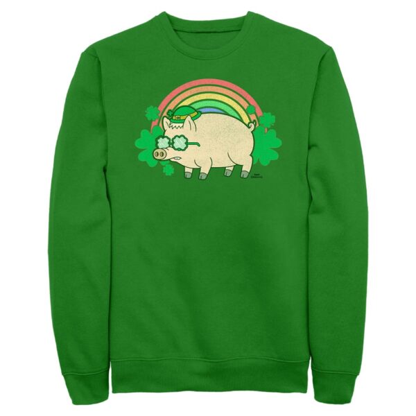 Men's Mad Engine Kelly Green The Simpsons St. Plopper St. Paddy's Day Graphic Fleece Sweatshirt