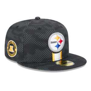 Men's New Era  Black Pittsburgh Steelers 2024 Sideline 59FIFTY Fitted Hat