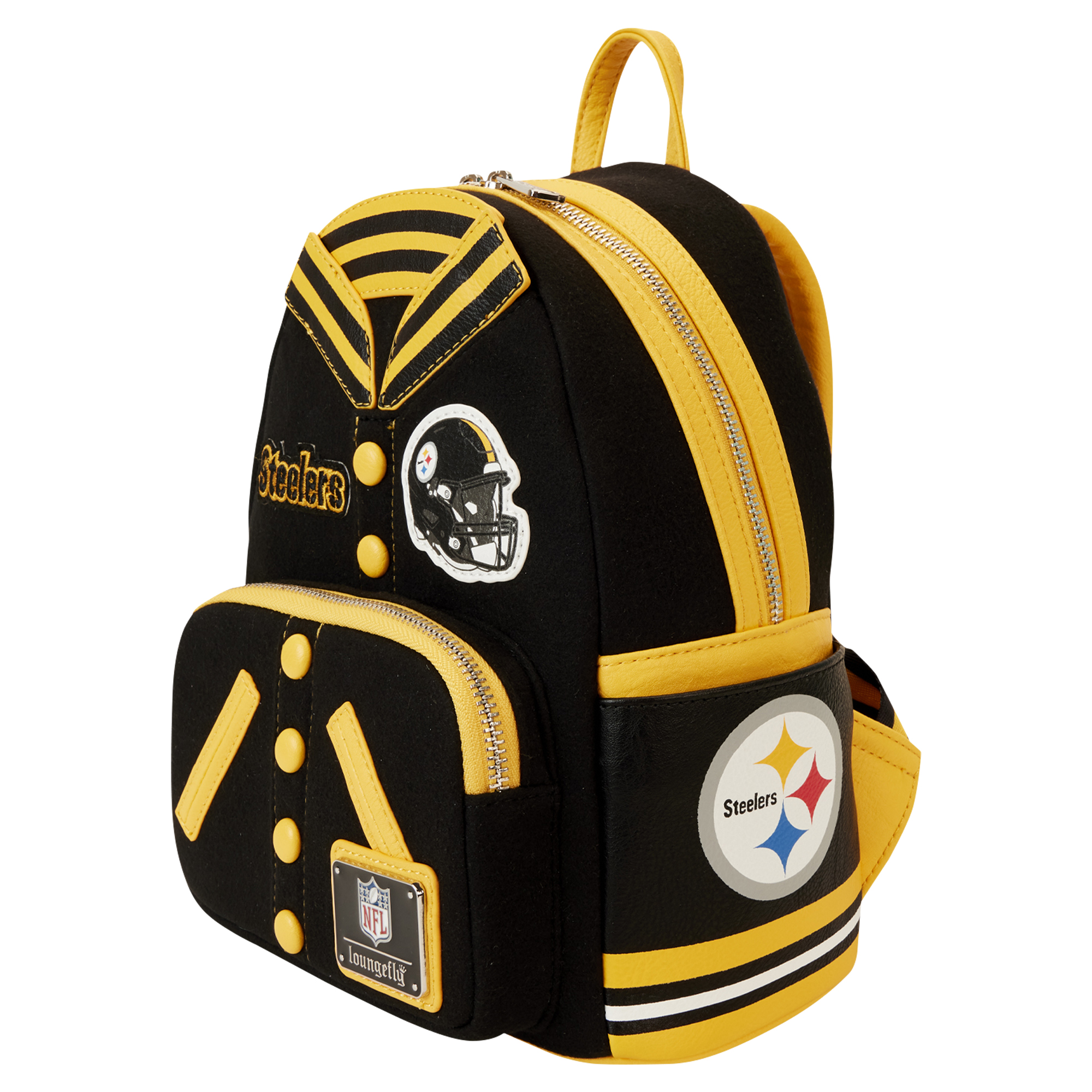 Loungefly Pittsburgh Steelers Varsity Mini Backpack - Image 3