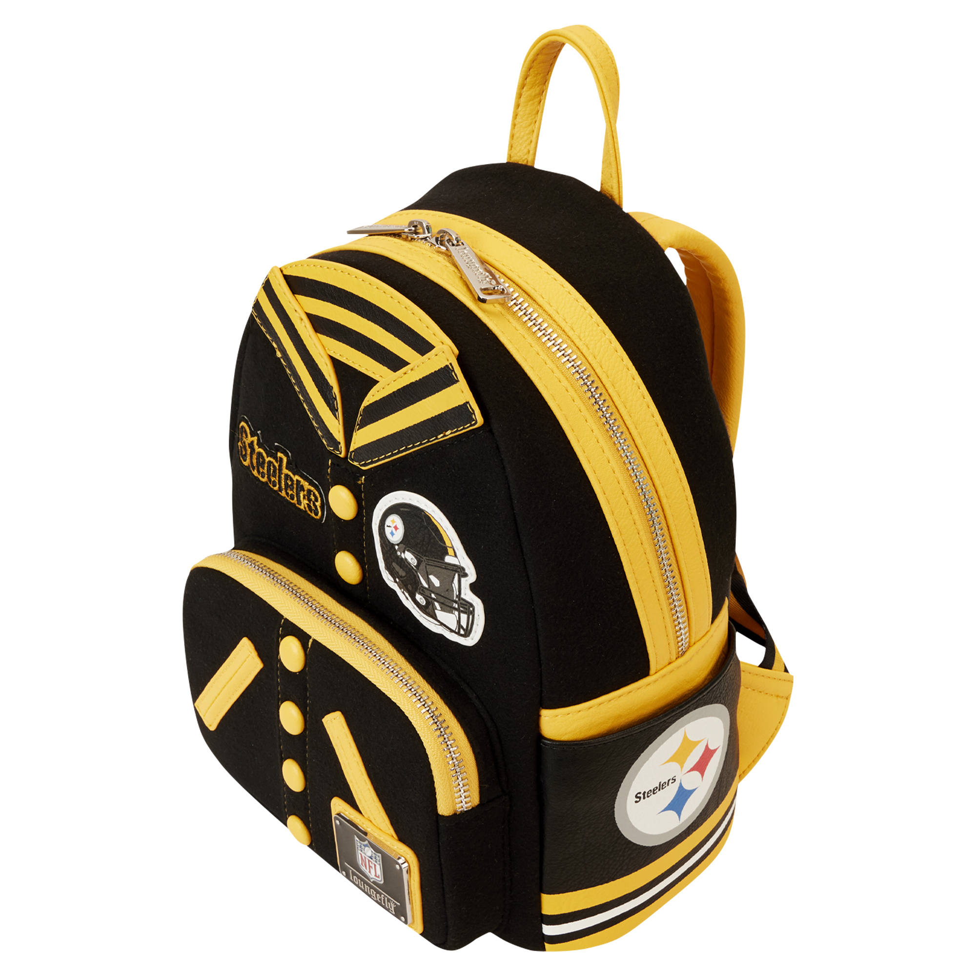 Loungefly Pittsburgh Steelers Varsity Mini Backpack - Image 4
