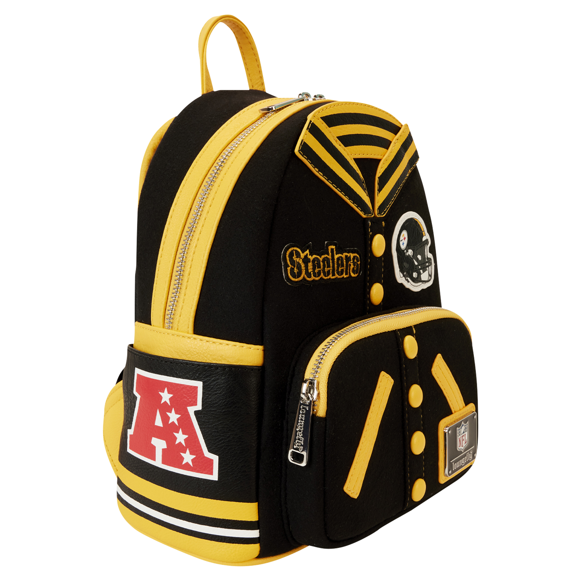Loungefly Pittsburgh Steelers Varsity Mini Backpack - Image 13