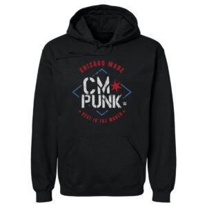Men's 500 Level Black CM Punk Chicago Made Pullover Hoodie