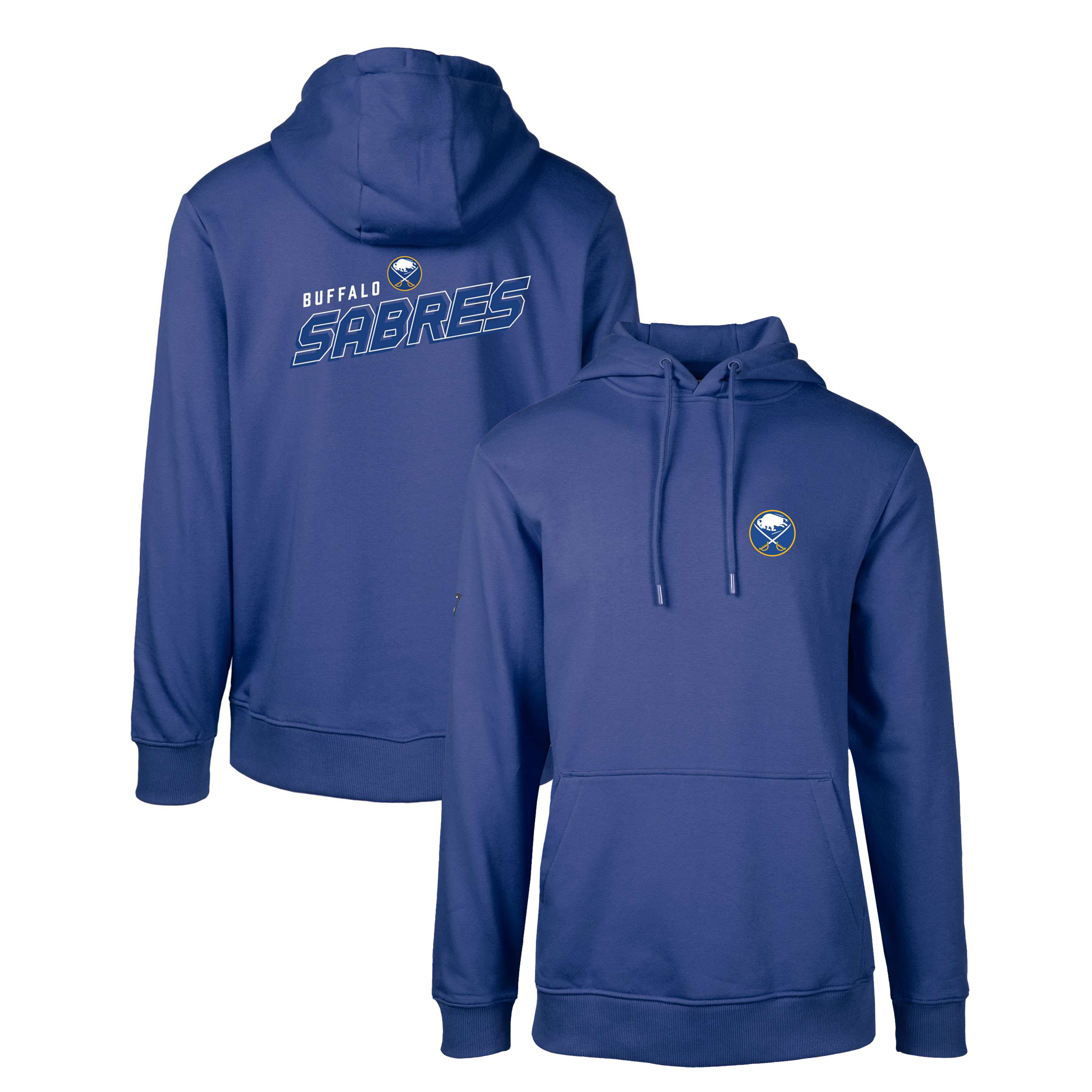 Men's Levelwear Royal Buffalo Sabres Podium Insignia Core Pullover Hoodie
