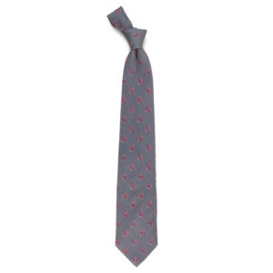 Men's Gray Oklahoma Sooners Echo Woven Silk Tie