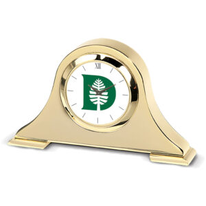 Gold Dartmouth Big Green Napoleon Desk Clock