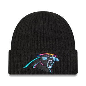 Men's New Era Black Carolina Panthers 2024 NFL Crucial Catch Cuffed Knit Hat