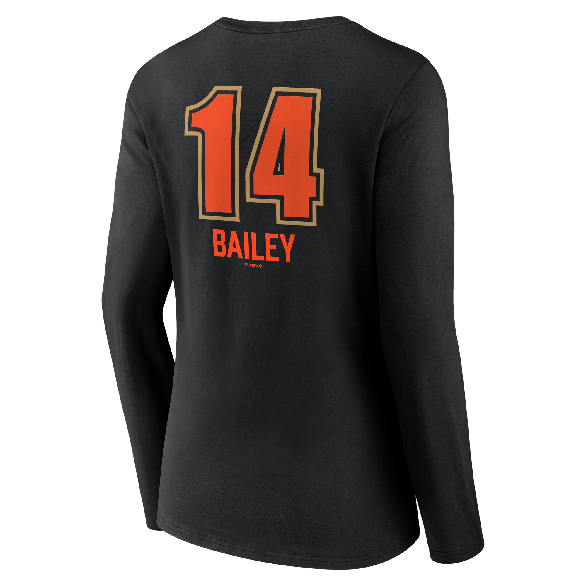 Women's Patrick Bailey Black San Francisco Giants Name & Number Fastball V-Neck Long Sleeve T-Shirt - Image 7